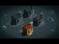 Концепт для 3д локац., здания.