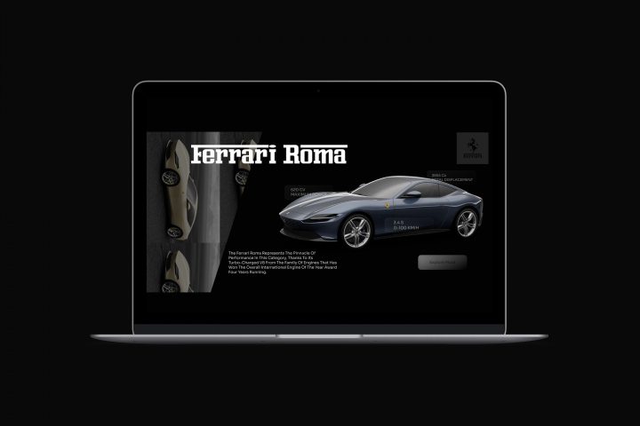 Лендинг - Ferrari Roma