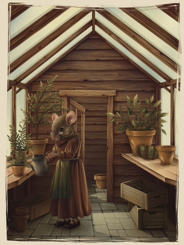 Мышка Мими и ее зимний сад