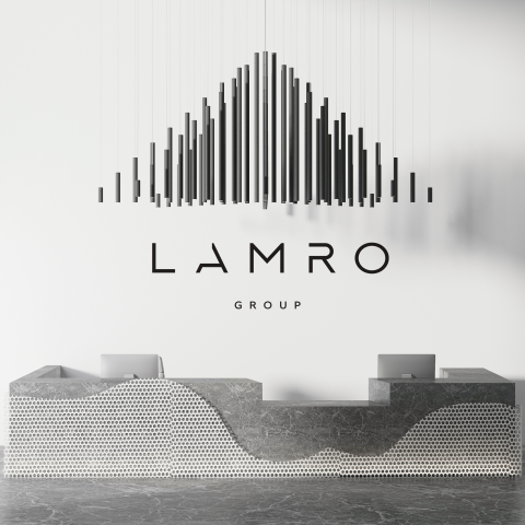 Логотип строительной компании Lamro