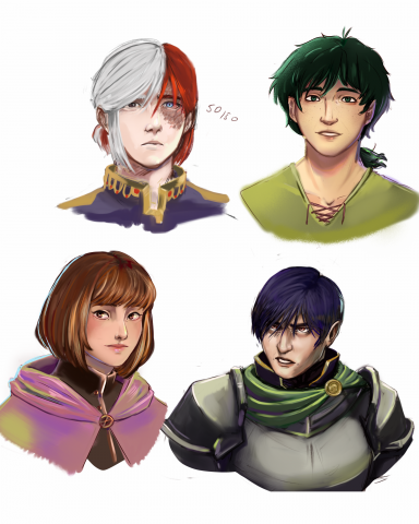 Портреты персонажей