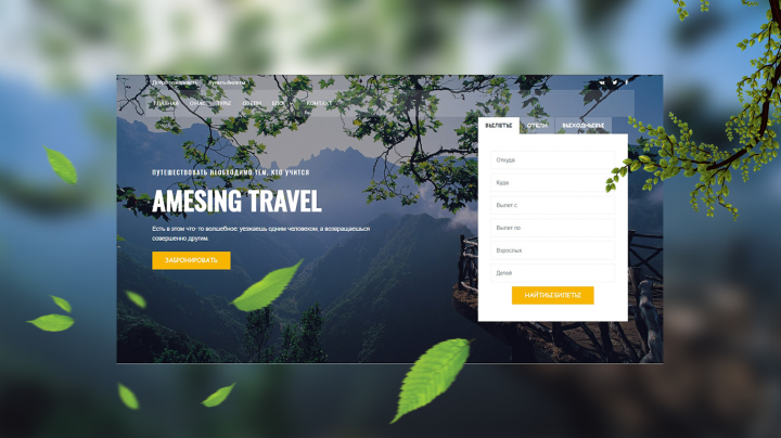 Разработка сайта «Travel»