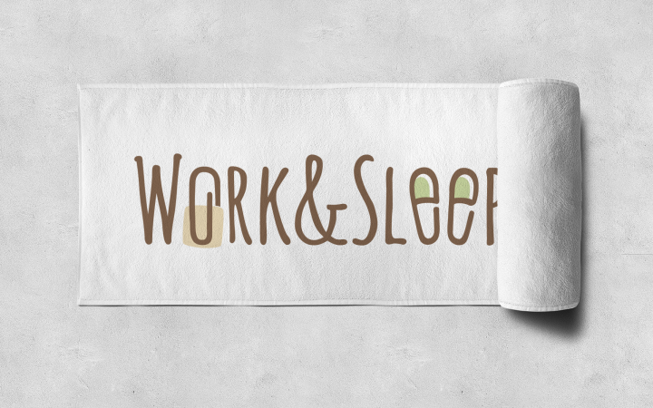 Логотип для сети городских апартаментов Work&Sleep
