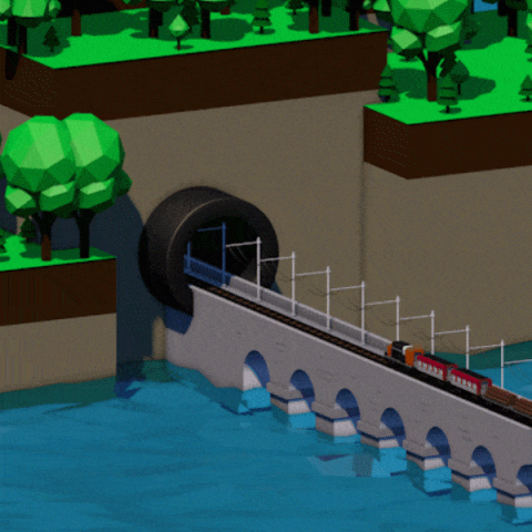 Поезд (Анимация)