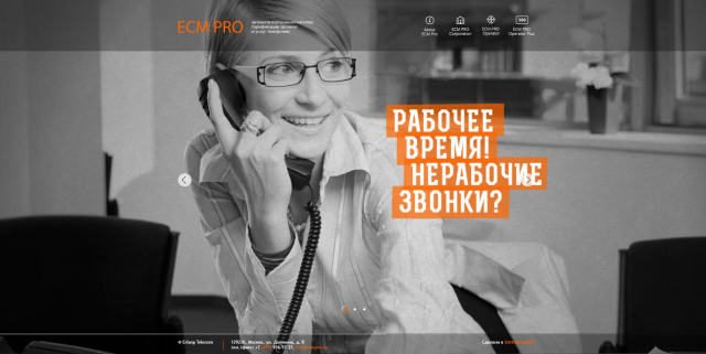 Сайт компании ECM PRO