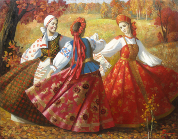 Bitches dance in the field