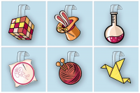 Серия иллюстраций по рукоделию.