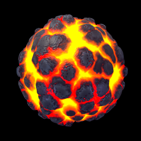 Стилизованная текстура пола из лавы