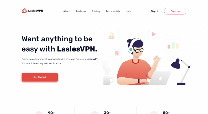 landing page