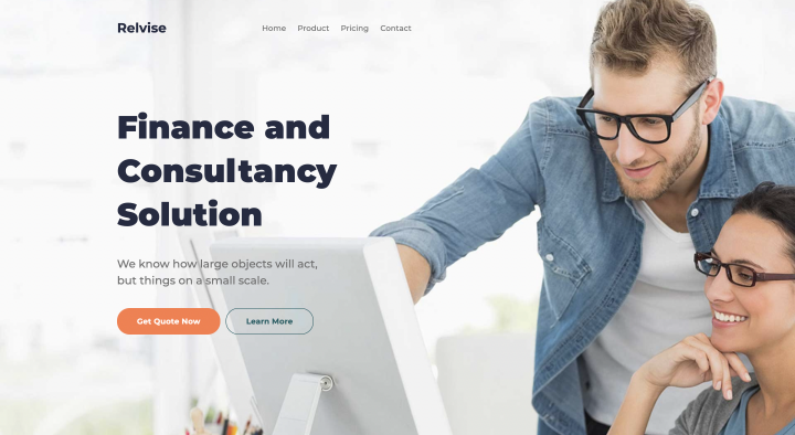 одностраничный сайт на HTML, CSS, javascript