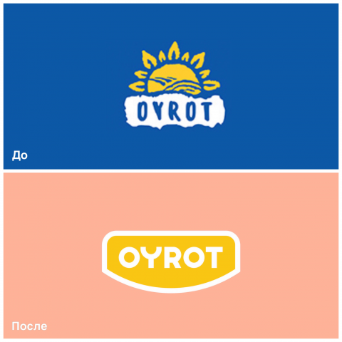 Редизайн логотипа OYROT на современный минималистичный стиль