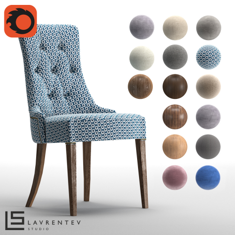 Визуализацию стула для аккаунта на 3ддд