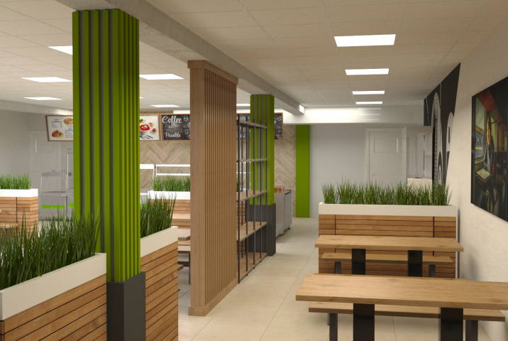 Визуализация столовой РЖД