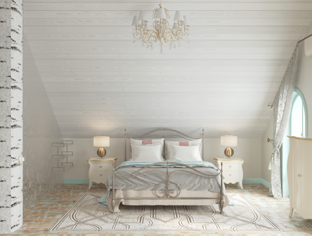 Визуализация мансарды