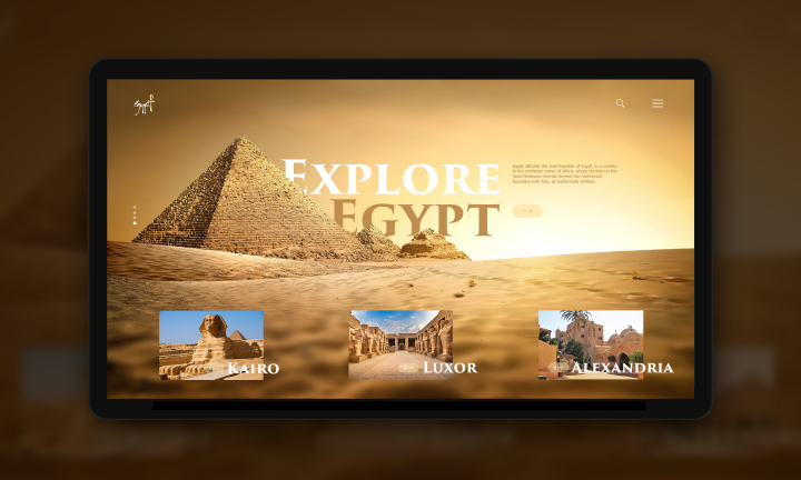 Первый экран для Туристической компании