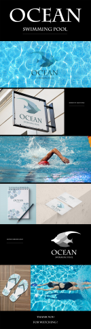 Фирменный стиль для плавательного бассейна Ocean