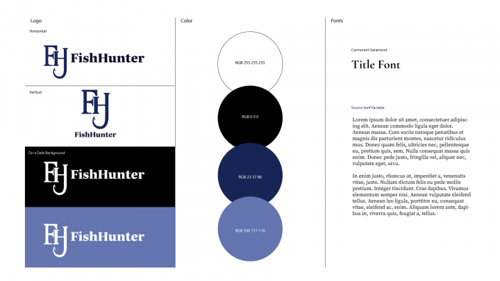 Фирменный стиль Fish Hunter