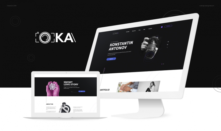 Landing Page для фотографа
