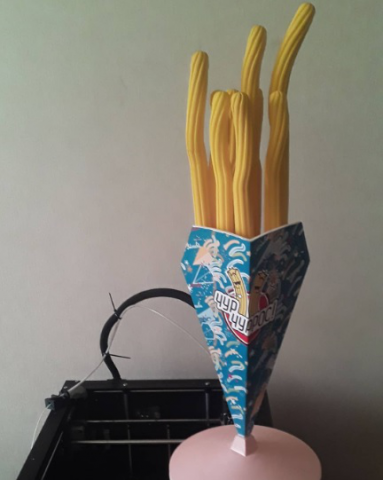 Рекламный стенд для сети быстрого питания