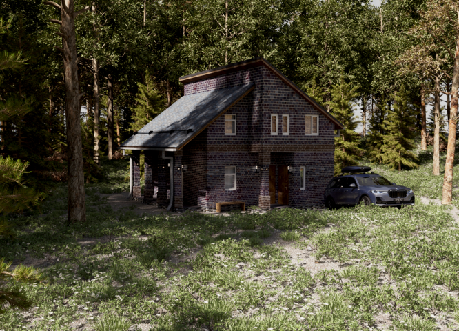 Визуализация коттеджа