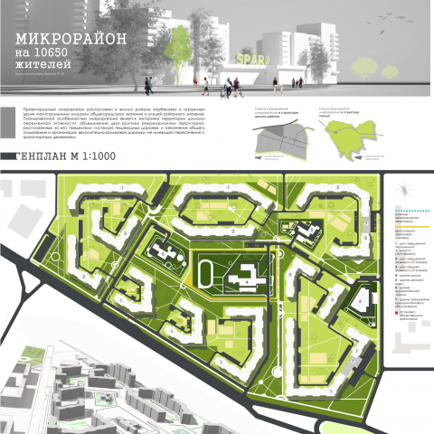 план микрорайона