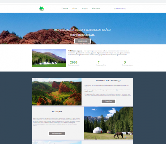 landing page