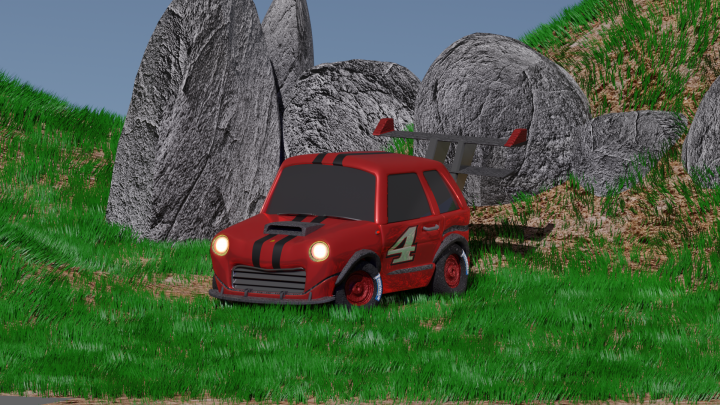 стилизованная машина(stylized car)