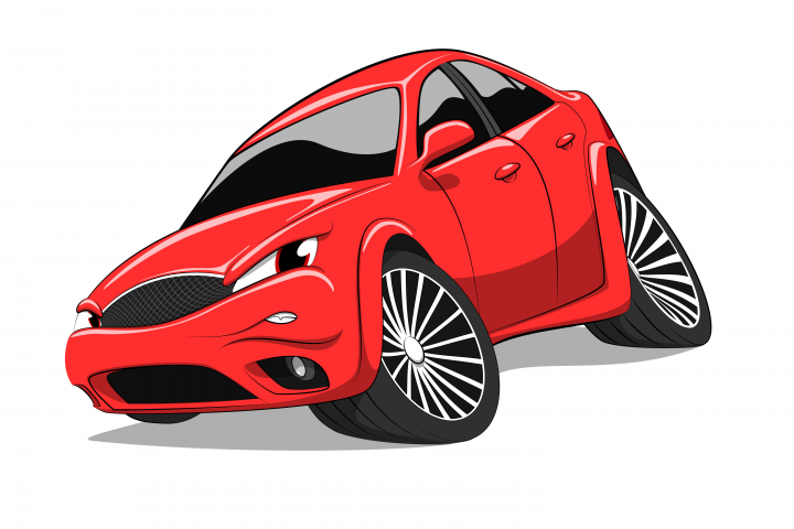 Мультяшный Ford Mondeo (вектор)