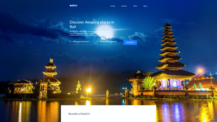 web site for Bali guide