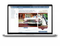 Дизайн страницы "Заказ машин на свадьбу в Туле"