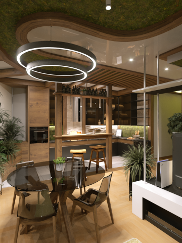 Концепция гостинная в 2х к. квартире // Владивосток