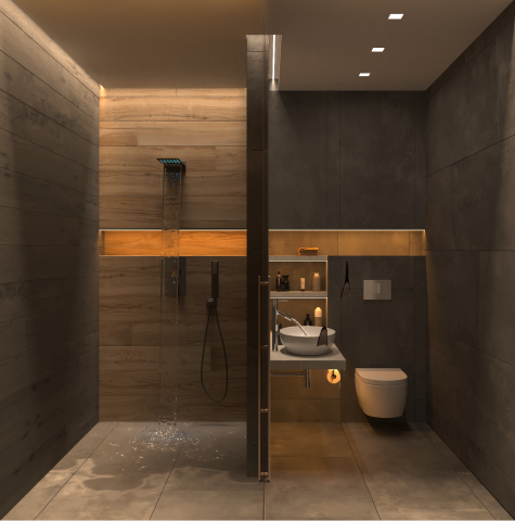 Ванная в 2х к. квартире // Владивосток