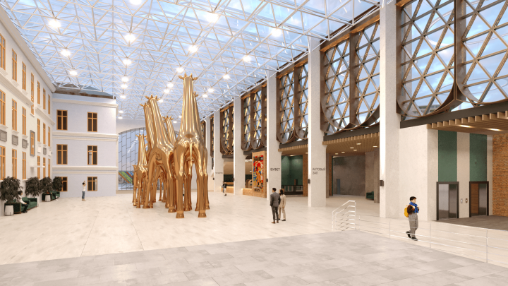 Главный холл музея современного искусства в г Владивостоке