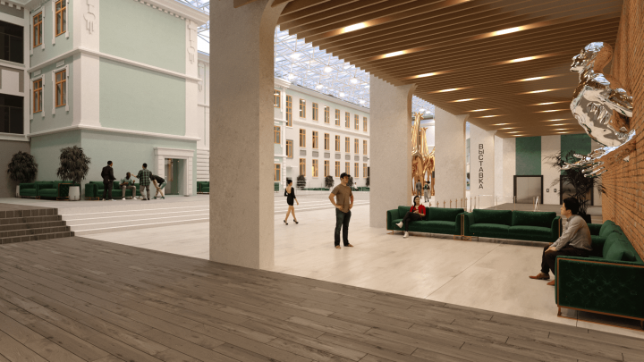 Главный холл музея современного искусства в г Владивостоке