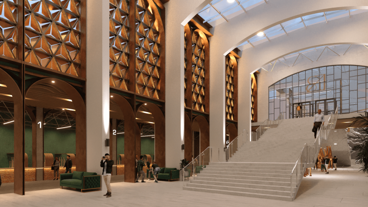 Вестибюль музея современного искусства в г Владивостоке