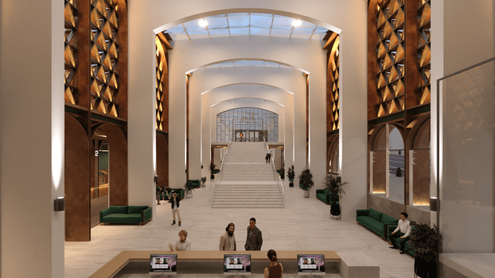 Вестибюль музея современного искусства в г Владивостоке