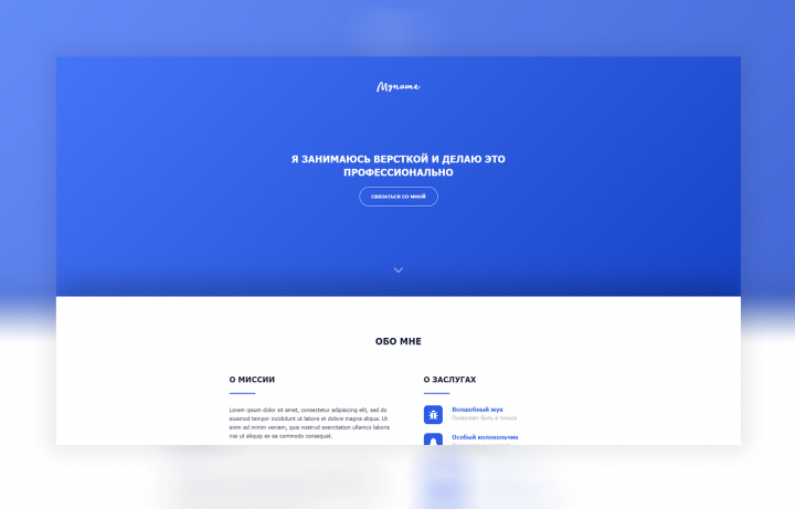 Шаблон портфолио