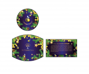 Новогодние этикетки на баночки мёда