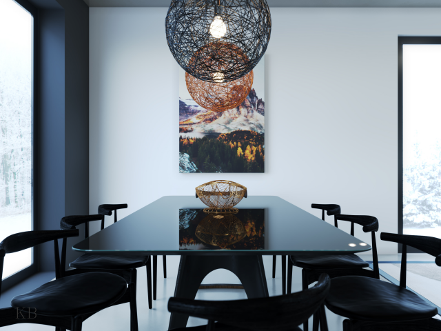 Black kitchen