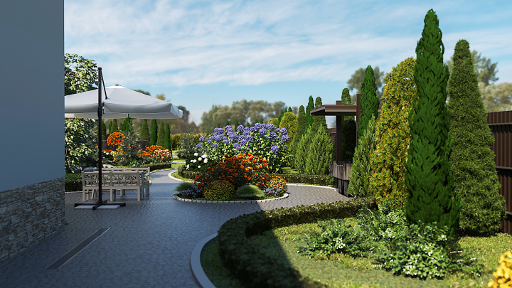 Ландшафт 1400 м.кв.