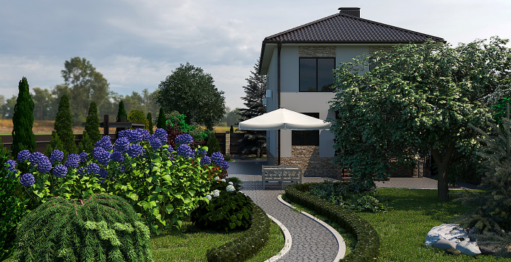 Ландшафт 1400 м.кв.