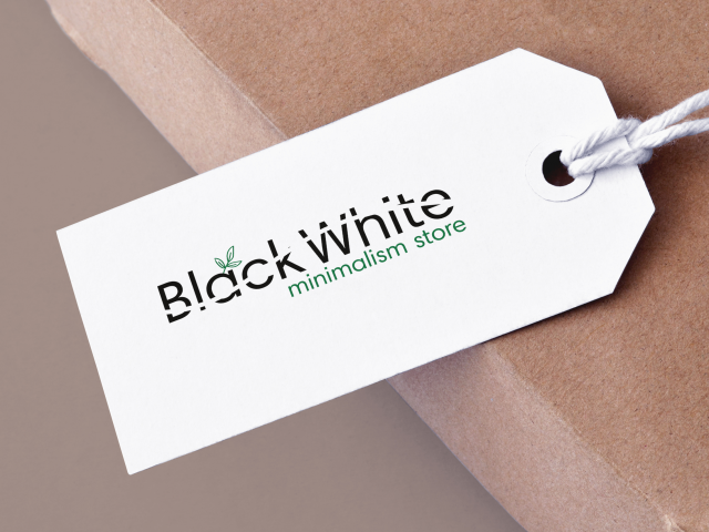 Логотип для магазина Black&White