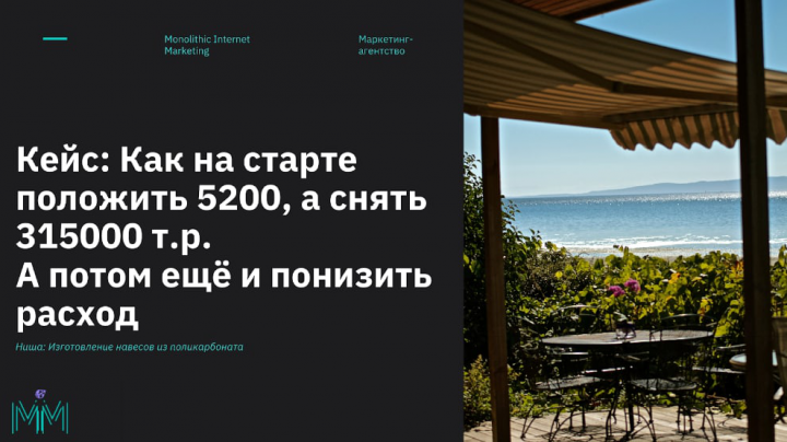 Подробный кейс Изготовление навесов