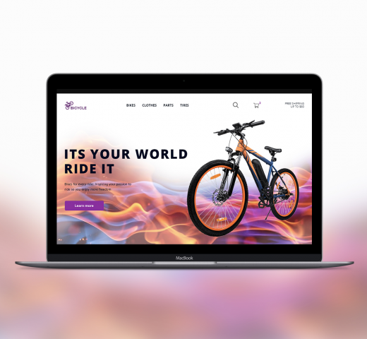 Дизайн яркого первого экрана