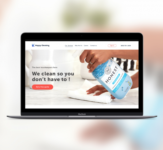 Дизайн сайта для онлайн сервиса