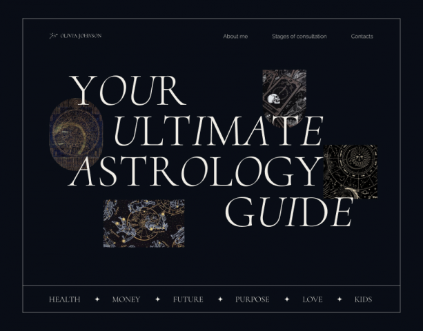 Astrologer's website | Landing page