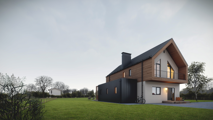 Жилой дом площадью 188 м2, в пос. "Лесной остров" г. Челябинск.