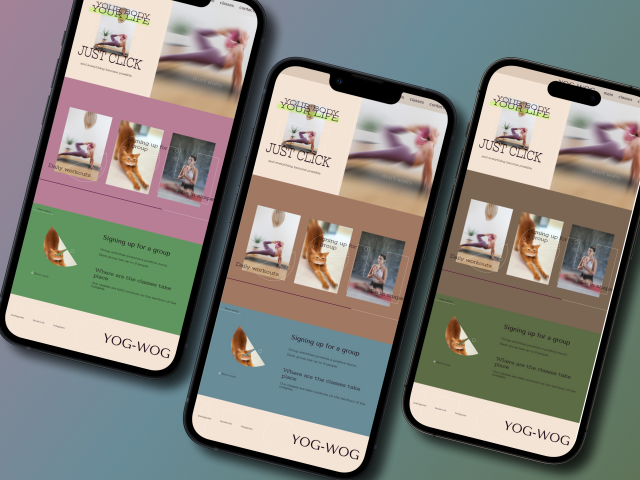 Лендинг для школы йоги