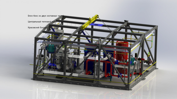 Центральный тепловой пункт в блочно модульном исполнении