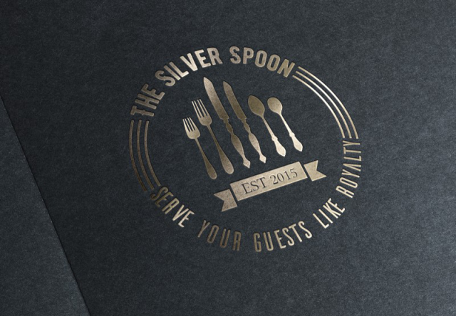 логотип для vip кейтеринг компании "The silver spoon"